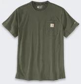 Koszulki męskie - Koszulka Carhartt Force Mid Pocket Basil - miniaturka - grafika 1