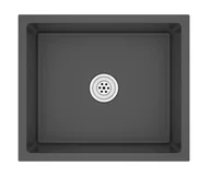 Zlewozmywaki - Elior Prostokątny czarny kuchenny zlew A4-E95 - miniaturka - grafika 1