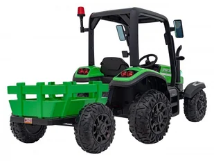 Traktor BLAST Z Przyczepką Zielony - Pojazdy elektryczne dla dzieci - miniaturka - grafika 14
