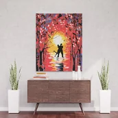 Malowanie po numerach - Taniec o zachodzie słońca - Malowanie po numerach 30x40 cm - miniaturka - grafika 1