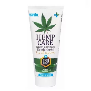 VIRDE Virde Hemp Care Krem Z Konopi Exlusive CBD 200 ml VI607 - Żele i maści lecznicze - miniaturka - grafika 1