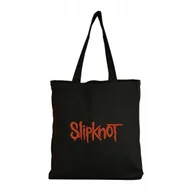 Torby i wózki na zakupy - Eko Torba Bawełniana na ramię Zakupy Shopper Torebka Slipknot Nazwa Logo - miniaturka - grafika 1