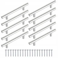 Meble modułowe i akcesoria - 10szt Uchwyt meblowy reling Srebrny 150/96 wkręty - miniaturka - grafika 1