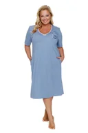 Bielizna nocna - Doctor Nap Niebieska koszula nocna damska - L - miniaturka - grafika 1