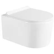 Miski WC - Miska WC Rimless z deską wolnoopadającą slim MEXEN Sofia, biała - miniaturka - grafika 1