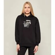 Bluzy damskie - Karl Lagerfeld Bluza ikon rs duo Loose fit - miniaturka - grafika 1