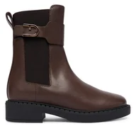 Botki damskie - Sztyblety Furla YK09FNL-BX0283-4284S-1-007-20-AL-3 Brązowy - miniaturka - grafika 1