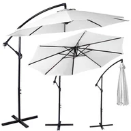 Parasole ogrodowe - Springos Parasol ogrodowy 300 cm składany na balkon duży szary GU0027 - miniaturka - grafika 1