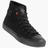 Trampki damskie - Trampki Damskie Big Star Młodzieżowe Buty za kostkę Wysokie Czarne 38 - miniaturka - grafika 1