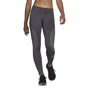 adidas Damskie legginsy P.Blue Fast Tgt, szary (Grisei/Gricua), XS - Legginsy - miniaturka - grafika 1