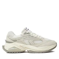 Sneakersy męskie - Sneakersy Tommy Jeans Tjm Confortable Runner EM0EM01416 Szary - miniaturka - grafika 1