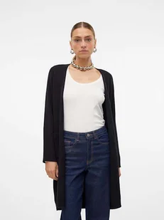 Vero Moda Kardigan "Saba" w kolorze czarnym - Swetry damskie - miniaturka - grafika 1