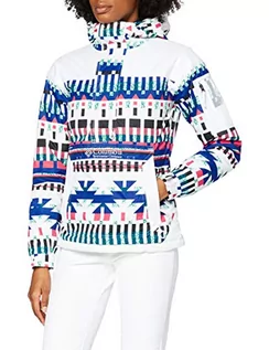 Swetry damskie - Columbia Challenger sweter damski biały White Multi Icons Print S 1685401 - grafika 1