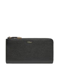 Furla Duży Portfel Damski Goccia L Zip Around WP00471 BX3036 KH O6000 Czarny - Portfele Furla Duży Portfel Damski Goccia L Zip Around WP00471 BX3036 KH O6000 Czarny - Portfele - miniaturka - grafika 1