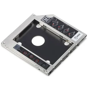 Digitus Ramka montażowa SSD/HDD do napędu CD/DVD/Blu-ray SATA na SATA III 9,5mm (DA-71108) - Obudowy i kieszenie na dyski twarde - miniaturka - grafika 1