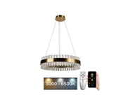 Lampy sufitowe - Brilagi - LED Ściemnialny żyrandol kryształowy na lince HALO LED/40W/230V + pilot - miniaturka - grafika 1