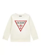 Swetry dla chłopców - Guess Kids Sweter 166535 Beżowy Classic Fit - miniaturka - grafika 1
