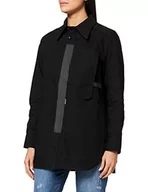Kurtki damskie - G-STAR RAW Damska kurtka Naval Collar Loose, Czarny (Dk Black C832-6484), XS - miniaturka - grafika 1