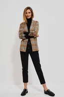 Marynarki i żakiety damskie - Marynarka w kratę-XS - miniaturka - grafika 1