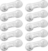 Zabezpieczenia dla dzieci - ZABEZPIECZENIE SZUFLAD BLOKADA SZAFEK MEBLI 10szt Zabezpieczenia dla dzieci bezbarwne - miniaturka - grafika 1