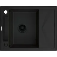 Zlewozmywaki - Deante Magnetic Zlewozmywak granitowy magnetyczny 1-komorowy z ociekaczem - nero ZRM_N11A ZRM N11A [16187985] - miniaturka - grafika 1