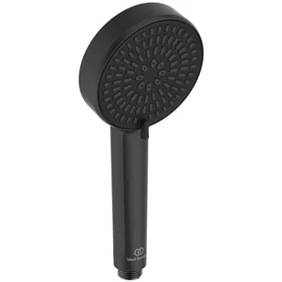 Ideal Standard - Alu+, Dwufunkcyjny aluminiowy prysznic prysznicowy, Średnica 10cm, Czarny Jedwab - Słuchawki prysznicowe - miniaturka - grafika 1