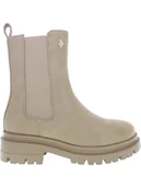 Botki damskie - U.S. Polo Assn. Sztyblety w kolorze beżowym - miniaturka - grafika 1