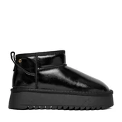 Śniegowce damskie - Śniegowce Eva Minge EO-NIKI-TS6304-01 Czarny - miniaturka - grafika 1