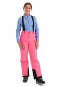 Spodnie narciarskie - killtec Dziewczęce spodnie narciarskie z odpinanym szelkami i zabezpieczeniem krawędzi dziewczęce spodnie narciarskie 242, neonowy róż, 140, 43402-000 - miniaturka - grafika 1