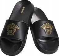 Klapki i japonki damskie - Schlappos Klapki Basenowe Damskie Wsuwane Czarne 36 Jlo - miniaturka - grafika 1