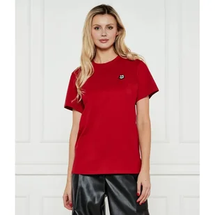 Karl Lagerfeld T-shirt IKON PATCH Loose fit - Koszulki i topy damskie - miniaturka - grafika 1
