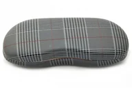 Akcesoria do okularów - Etui Futerał na okulary ET-104F kratka ciemny szary - miniaturka - grafika 1