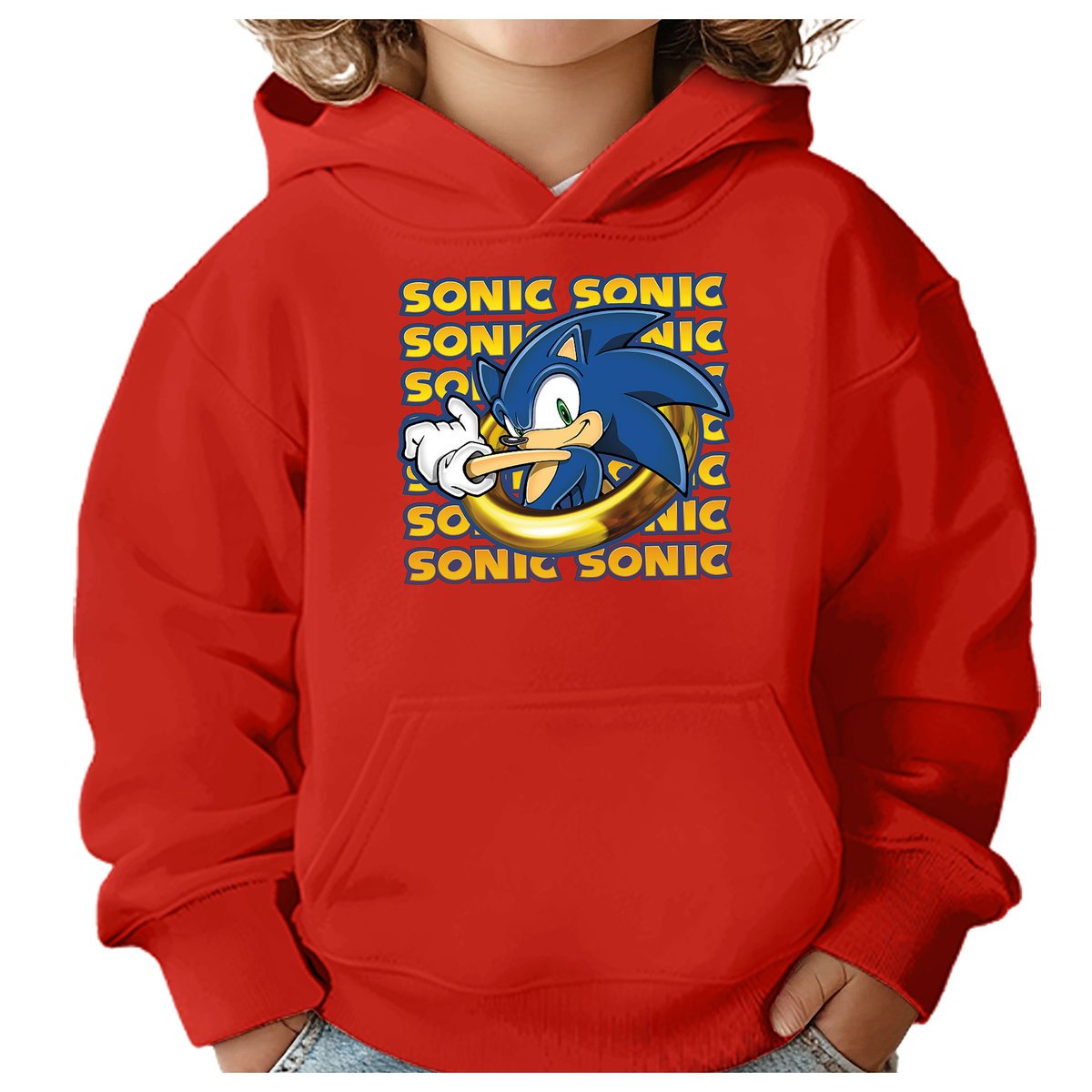 BLUZA DZIECIĘCA SONIC 122-128 CHŁOPIĘCA DZIEWCZĘCA PREZENT