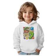 Bluzy dla dziewczynek - BLUZA DZIECIĘCA Z KAPTUREM 67 SIX SEVEN VIRAL 110-116 DLA DZIECKA PREZENT - miniaturka - grafika 1