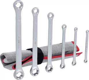 KS Tools Komplet podwójny klucz oczkowy  911.0370 TX-E, 6-częściowy, E6 x E8-E20 X E24 4042146042922 - Klucze i nasadki - miniaturka - grafika 1