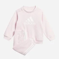 Dresy i komplety dla dziewczynek - Komplet dziecięcy sportowy (bluza + spodnie) dla dziewczynki Adidas I Bos Jog Ft IJ8863 104 Różowy (4066762219483) - miniaturka - grafika 1