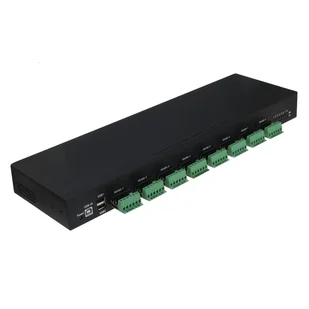 RealPower 284515 konwerter szeregowy/repeater/izolator USB 2.0 RS-422/485 Czarny - Akcesoria do serwerów - miniaturka - grafika 1