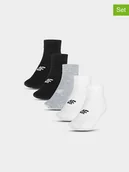 Skarpetki męskie - 4F Skarpety (5 par) w kolorze czarnym, szarym i białym - miniaturka - grafika 1