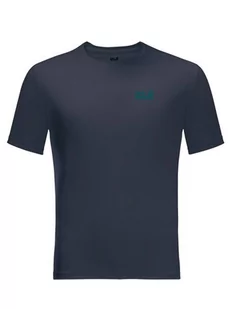 Jack Wolfskin Koszulka funkcyjna "Tech" w kolorze granatowym - Koszulki sportowe męskie - miniaturka - grafika 1