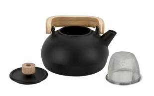 Żeliwny Czajnik 1,1 L Z Sitkiem Sakuratea Czarny - Czajniki na gaz - miniaturka - grafika 1