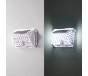 Brilagi-LED Kinkiet solarny z czujnikiem WALLIE LED/0,85W/3,7V srebrny - Lampy ogrodowe - miniaturka - grafika 1