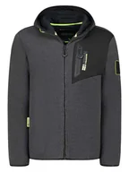 Odzież trekkingowa męska - Geographical Norway Kurtka polarowa "Tenergie" w kolorze szarym - miniaturka - grafika 1