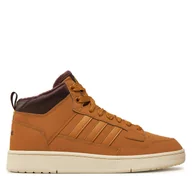 Sneakersy męskie - Sneakersy adidas Rapid Court Mid Winterized JR0171 Brązowy - miniaturka - grafika 1