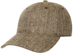 Czapka Herringbone Silk by Stetson, brązowo-beżowy, One Size - Czapki i chusty sportowe męskie - miniaturka - grafika 1