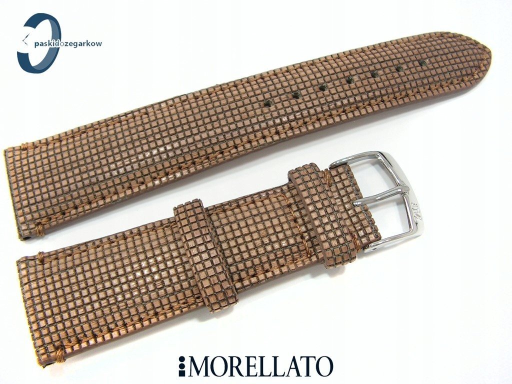 Pasek MORELLATO NATURAL WOOD MARINETTI skórzany jasny brąz 22 mm