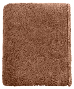 Koc Teddy uni 150x200cm brązowy - Koce - miniaturka - grafika 1