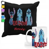 Gadżety dla niej i dla niego - Zestaw Kubek + Poszewka Z Nadrukiem-Dla Fana Prezent Lilo&Stitch+Imię - miniaturka - grafika 1