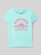 Koszulki dla dziewczynek - T-shirt o kroju regular fit z czystej bawełny - miniaturka - grafika 1