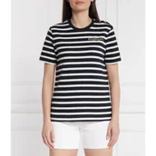 Koszulki i topy damskie - Tommy Hilfiger T-shirt GOLD BUTTON C-NK SS | Regular Fit - miniaturka - grafika 1