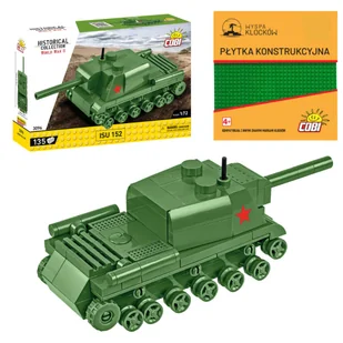 Cobi 3096 Czołg ISU 152 HC WW2 135 El. + PŁYTKA - Klocki - miniaturka - grafika 1